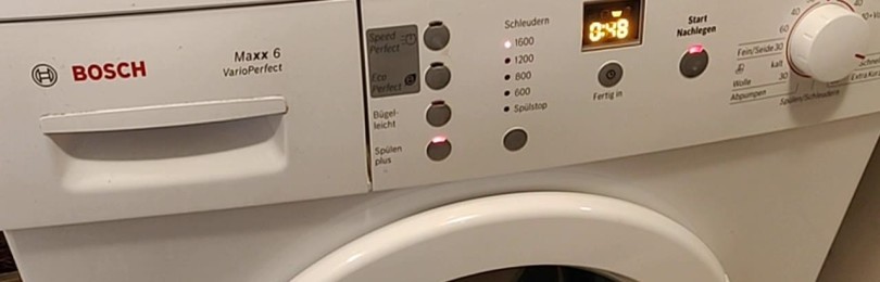 Návod na pračku Bosch Maxx 6