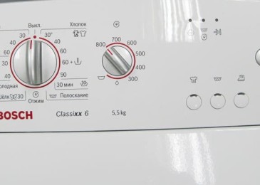 Dekódování ikon na pračce Bosch