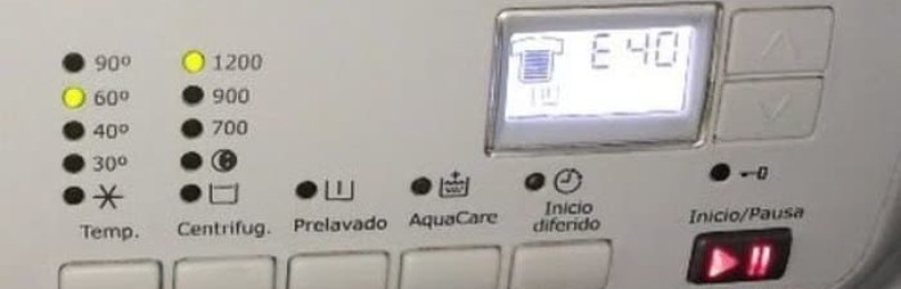 Pračka Electrolux - chyba E40
