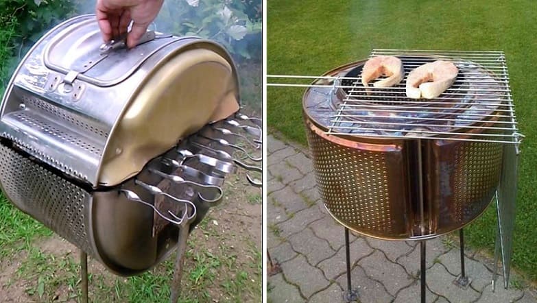 DIY pánev z bubnu pračky