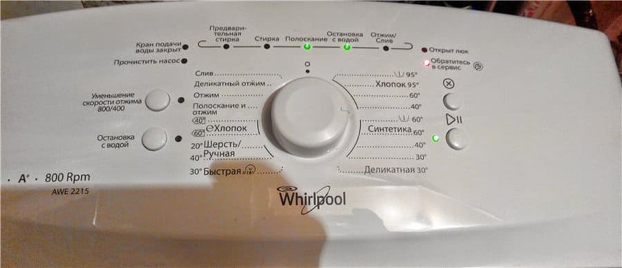 Programy praček Whirlpool