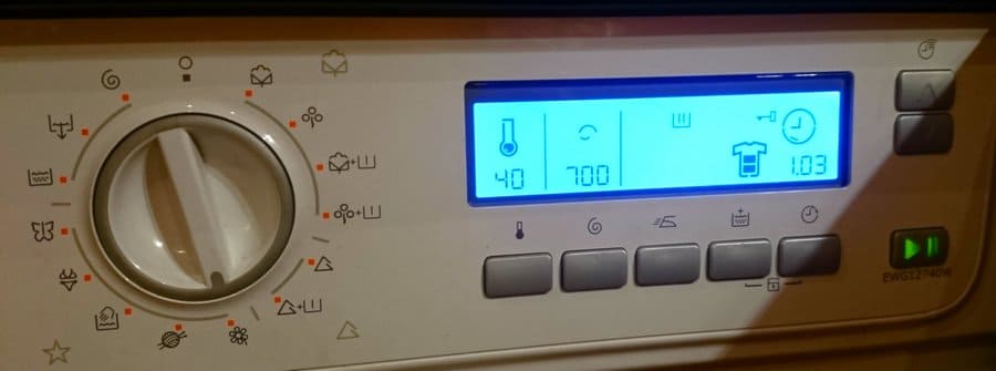 Грешки в пералня Electrolux