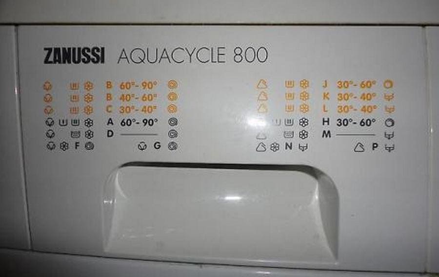 Programy praček Zanussi