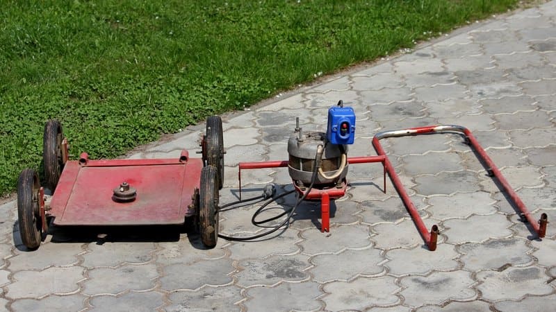 Sekačka na trávu z pračky