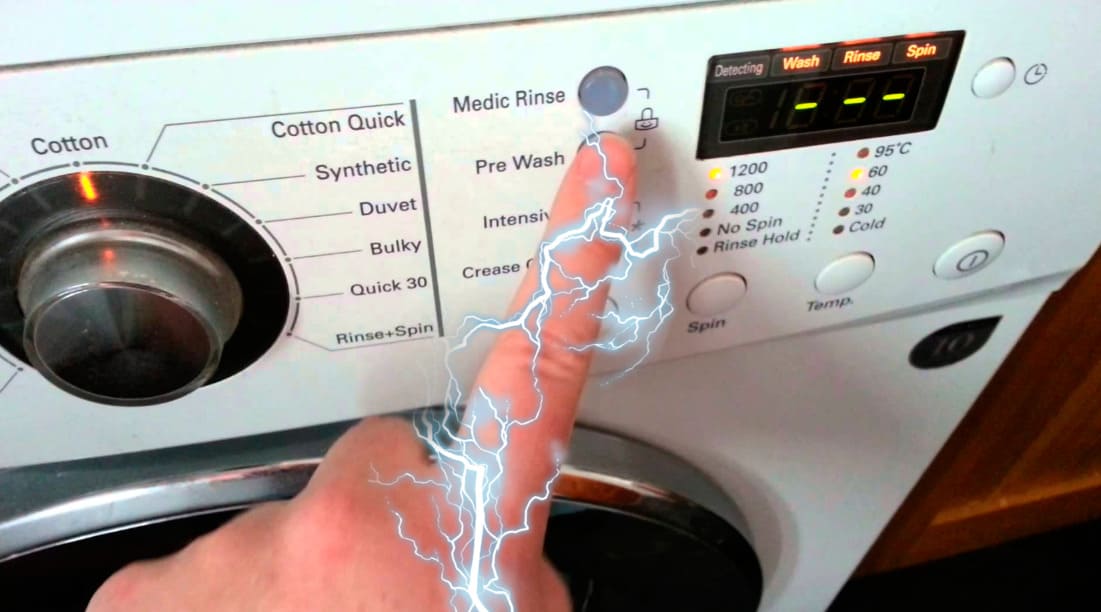 pračka elektrickým proudem