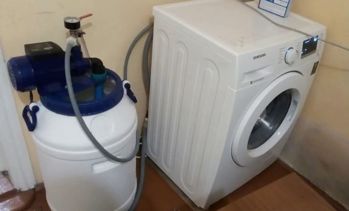 Způsoby připojení mycí jednotky bez tekoucí vody